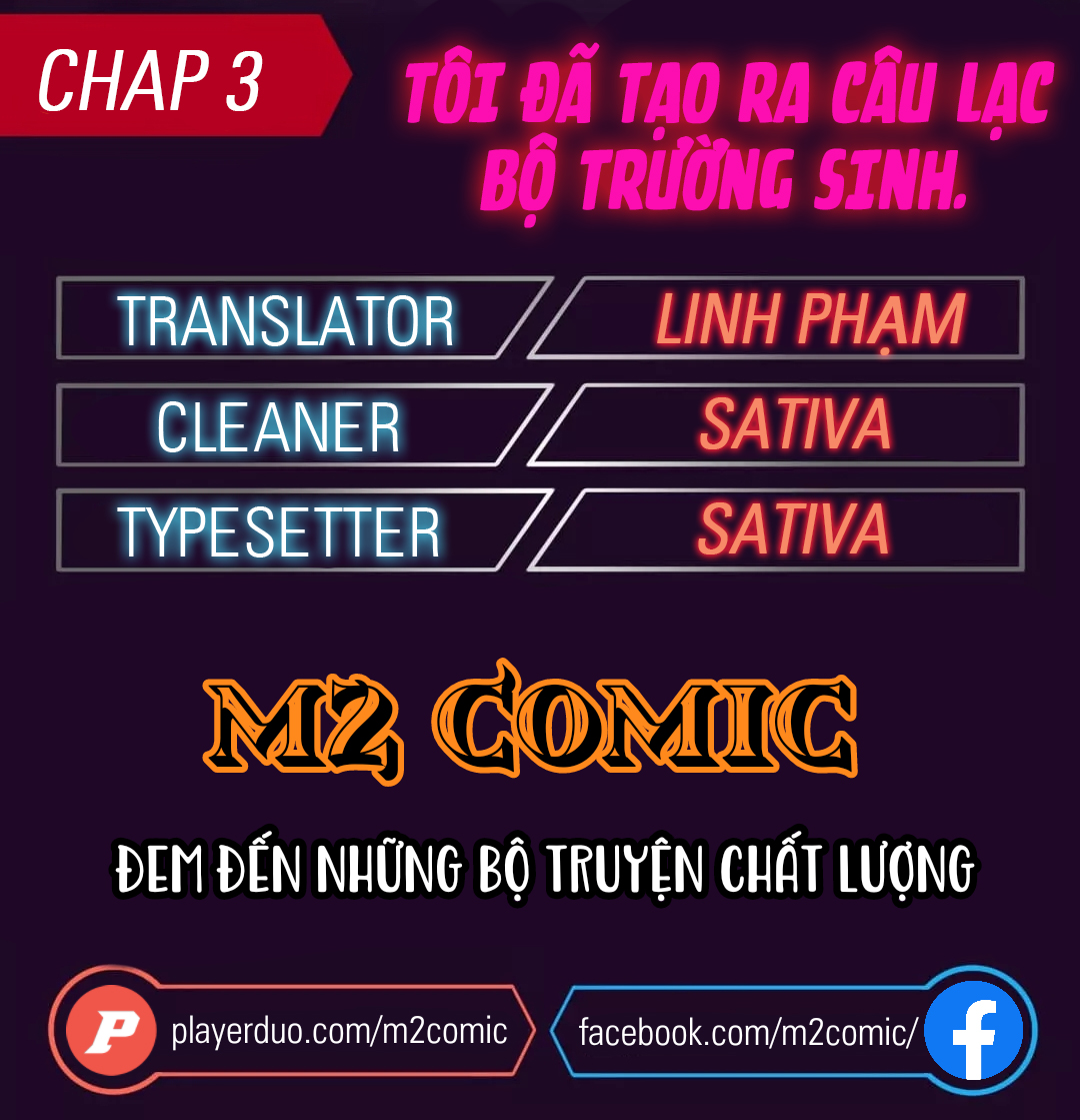 Đọc truyện Tôi đã tạo ra câu lạc bộ trường sinh - Chap 3