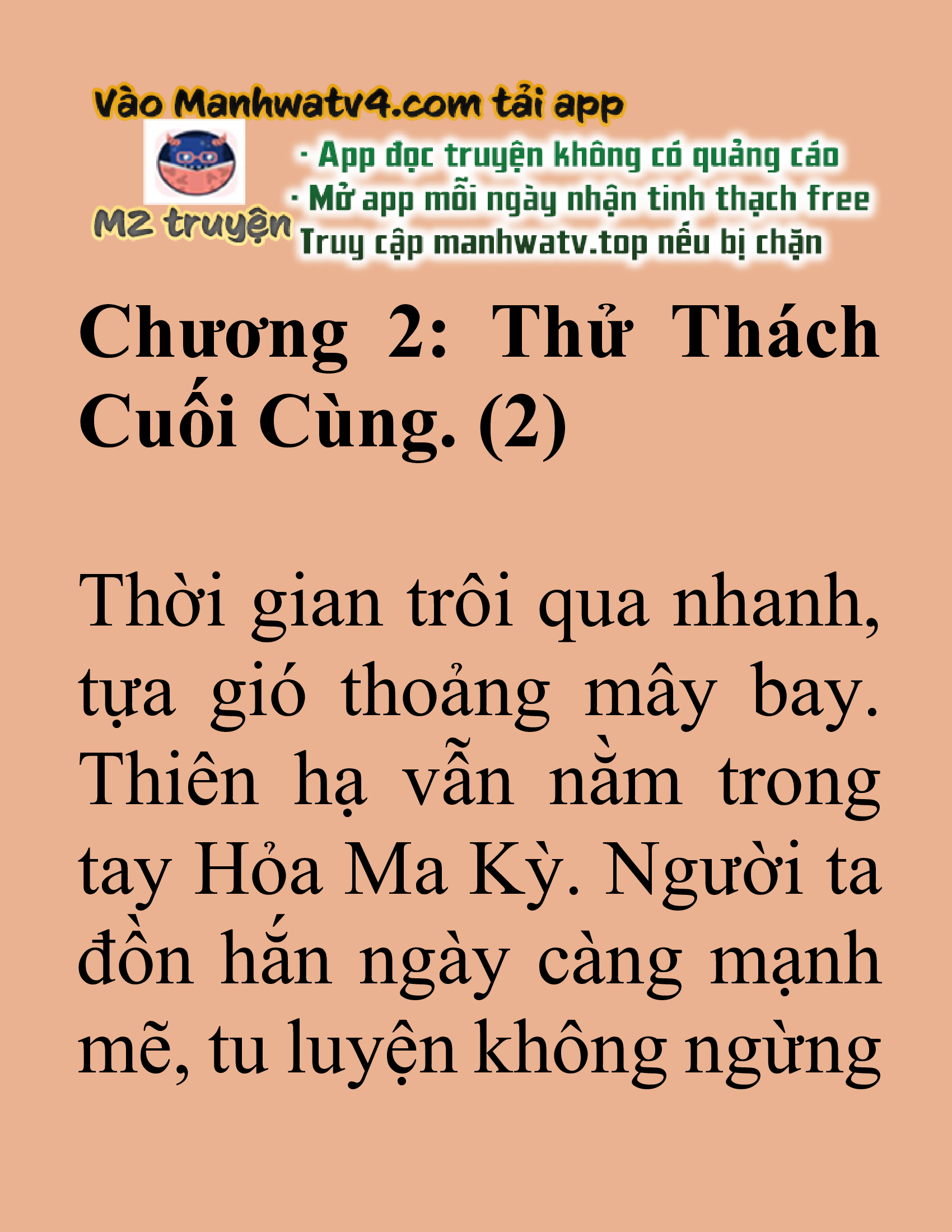 Đọc truyện SNVT[NOVEL] Tuyệt Thế Hồi Quy - Chap 2: Thử Thách Cuối Cùng