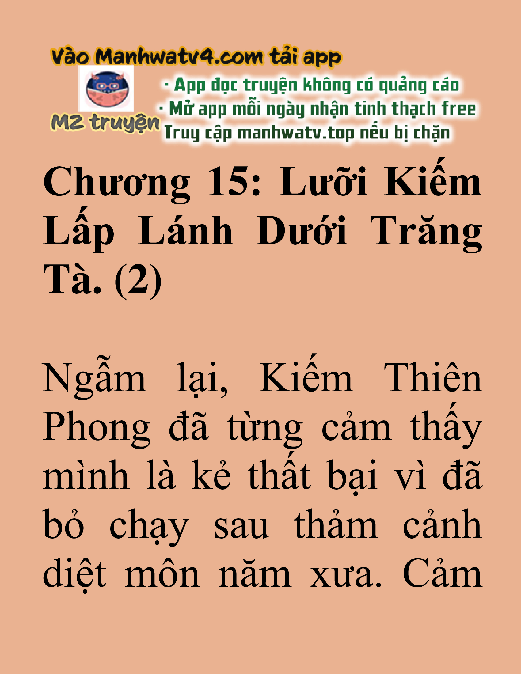 Đọc truyện SNVT[NOVEL] Tuyệt Thế Hồi Quy - Chương 15: Lưỡi Kiếm Lấp Lánh Dưới Trăng Tà