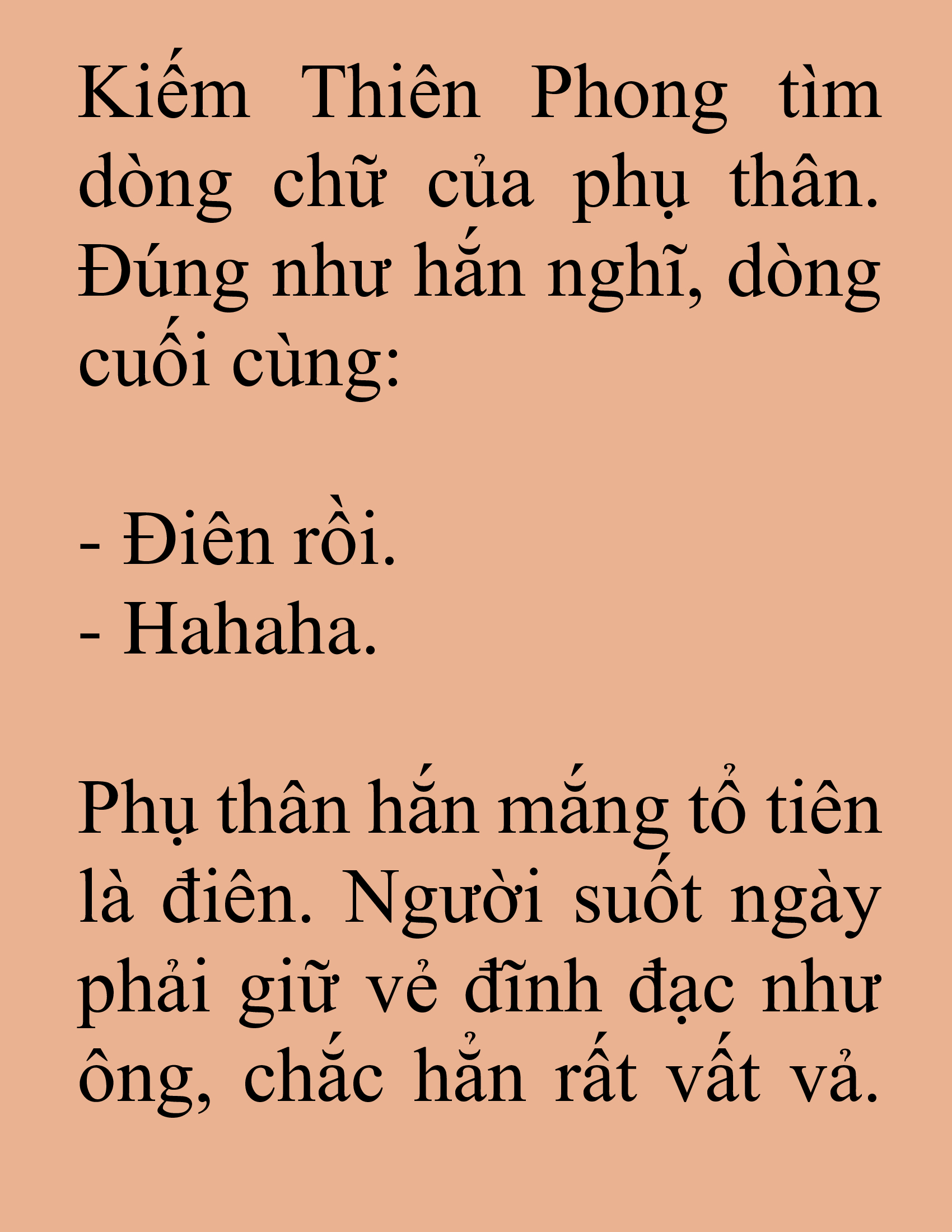 Đọc truyện SNVT[NOVEL] Tuyệt Thế Hồi Quy - Chương 18: Nóng Giận Là Thua
