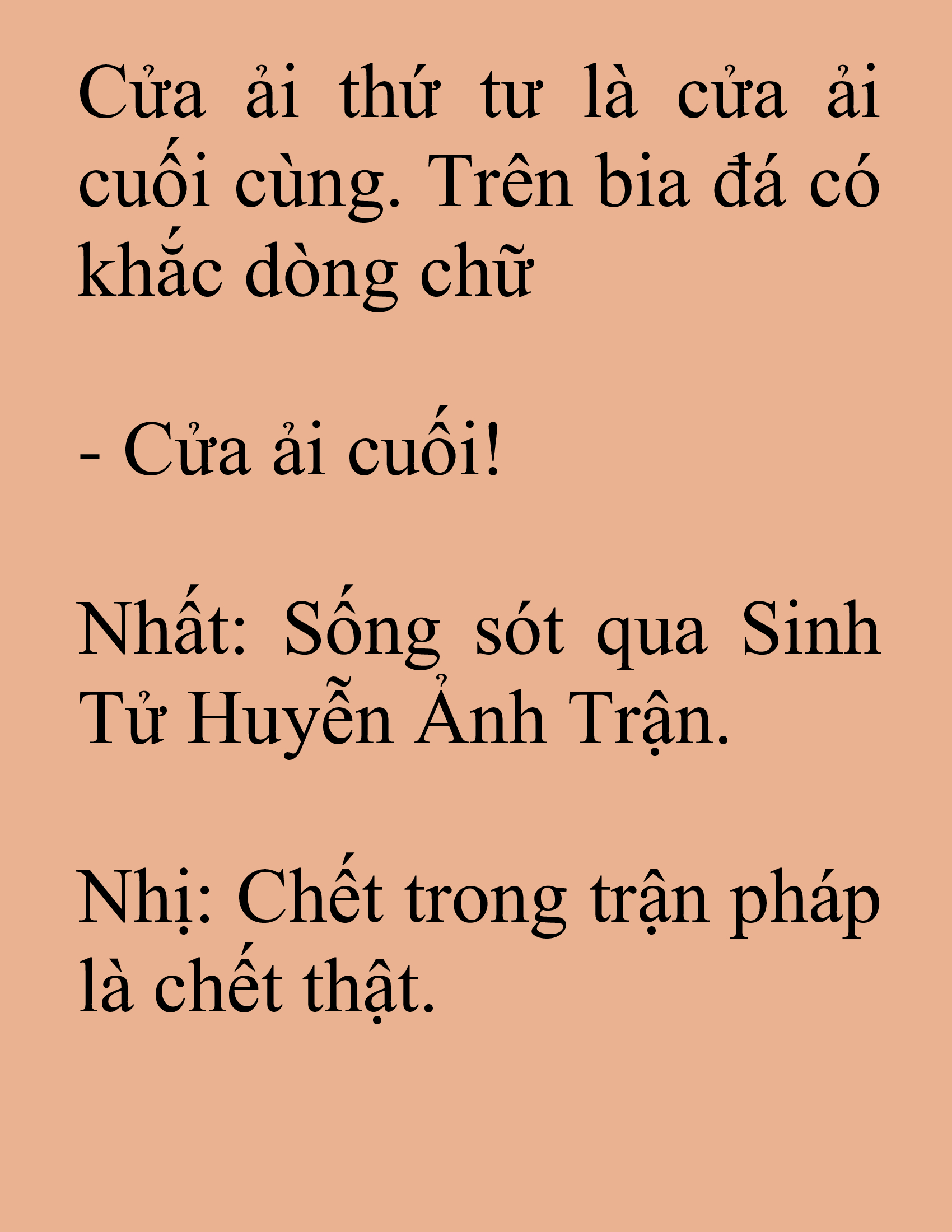 Đọc truyện SNVT[NOVEL] Tuyệt Thế Hồi Quy - Chương 20: Một Ngày Là Đủ