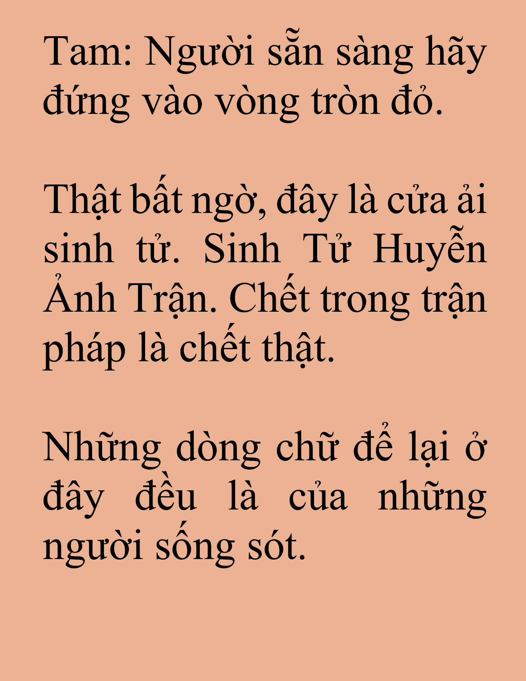 Đọc truyện SNVT[NOVEL] Tuyệt Thế Hồi Quy - Chương 20: Một Ngày Là Đủ