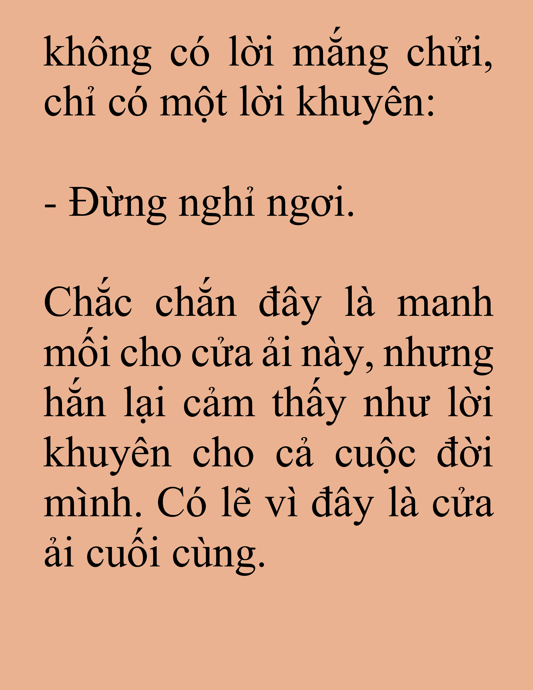 Đọc truyện SNVT[NOVEL] Tuyệt Thế Hồi Quy - Chương 20: Một Ngày Là Đủ