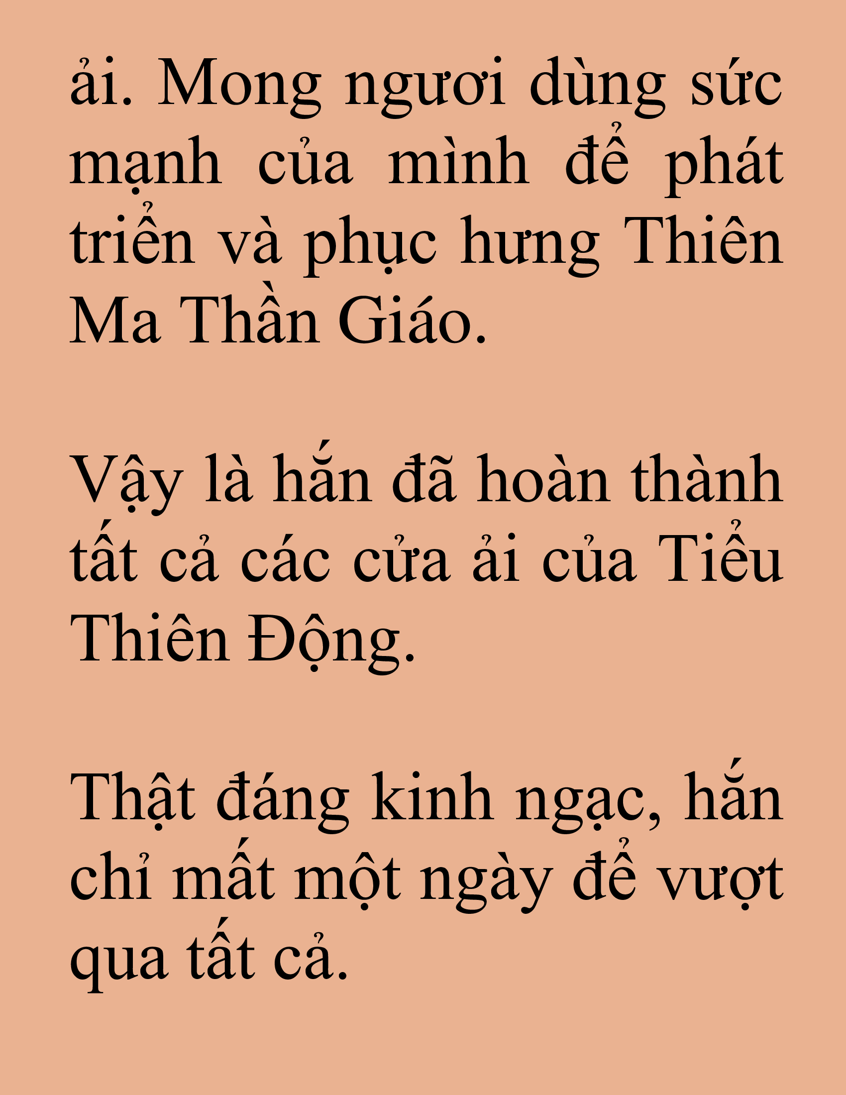 Đọc truyện SNVT[NOVEL] Tuyệt Thế Hồi Quy - Chương 20: Một Ngày Là Đủ