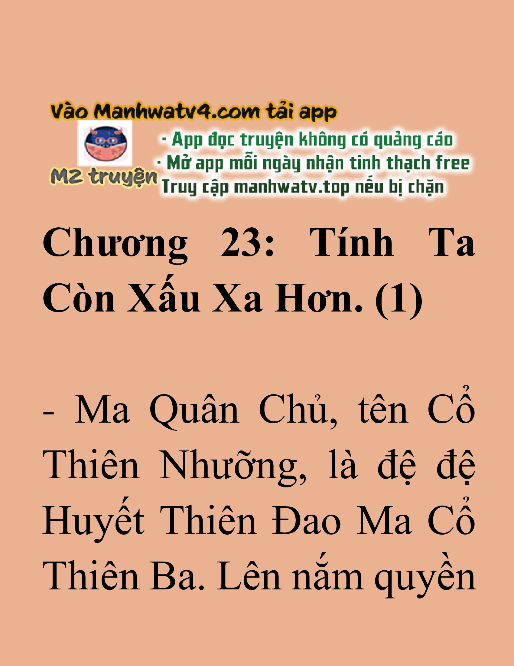 Đọc truyện SNVT[NOVEL] Tuyệt Thế Hồi Quy - Chương 23: Tính Ta Còn Xấu Xa Hơn