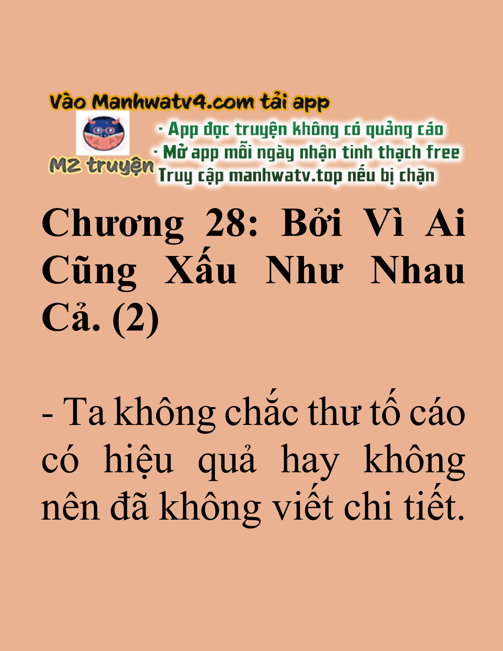 Đọc truyện SNVT[NOVEL] Tuyệt Thế Hồi Quy - Chương 28: Độc Giả Donate