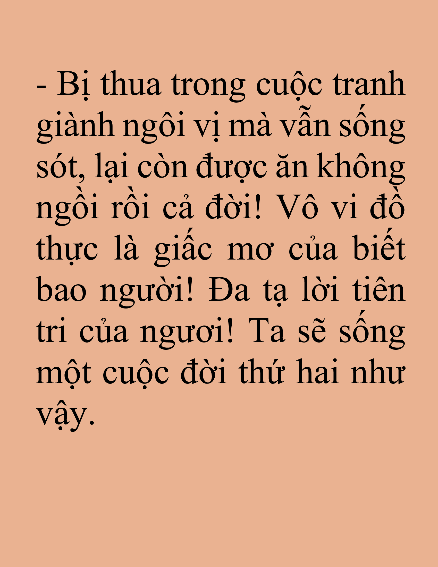 Đọc truyện SNVT[NOVEL] Tuyệt Thế Hồi Quy - Chương 29: Độc Giả Donate