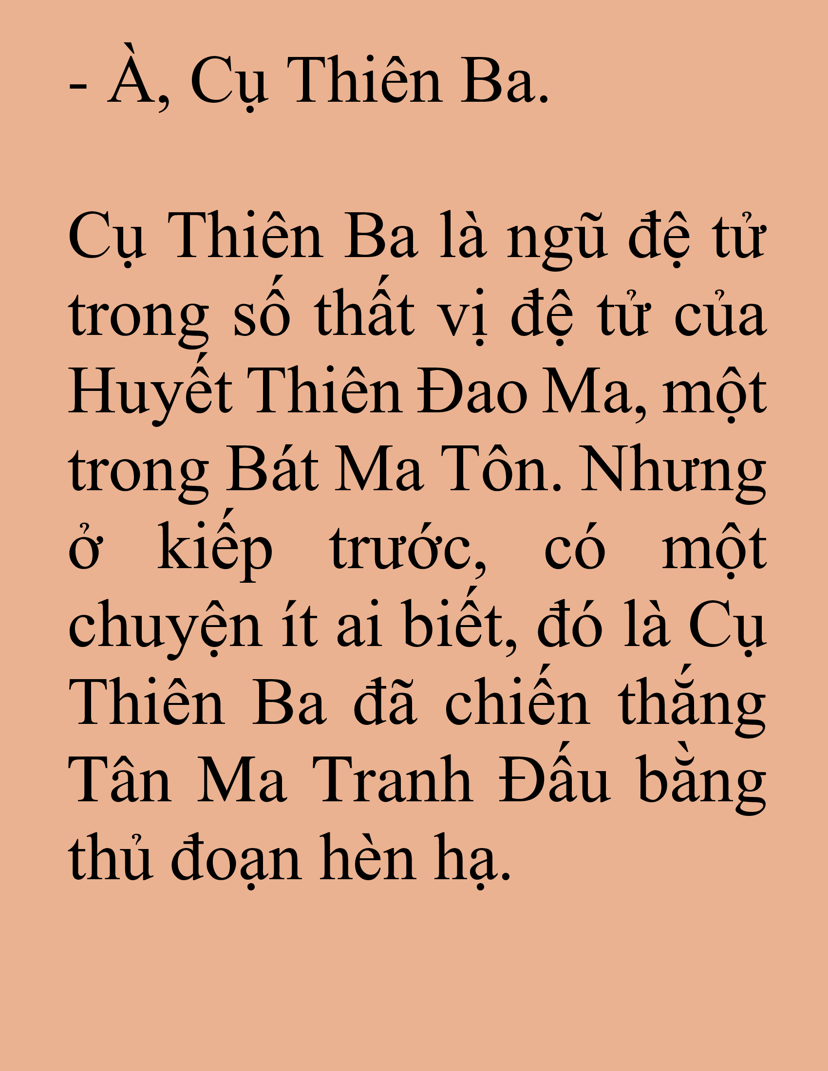 Đọc truyện SNVT[NOVEL] Tuyệt Thế Hồi Quy - Chương 4: Tân Ma Tranh Đấu