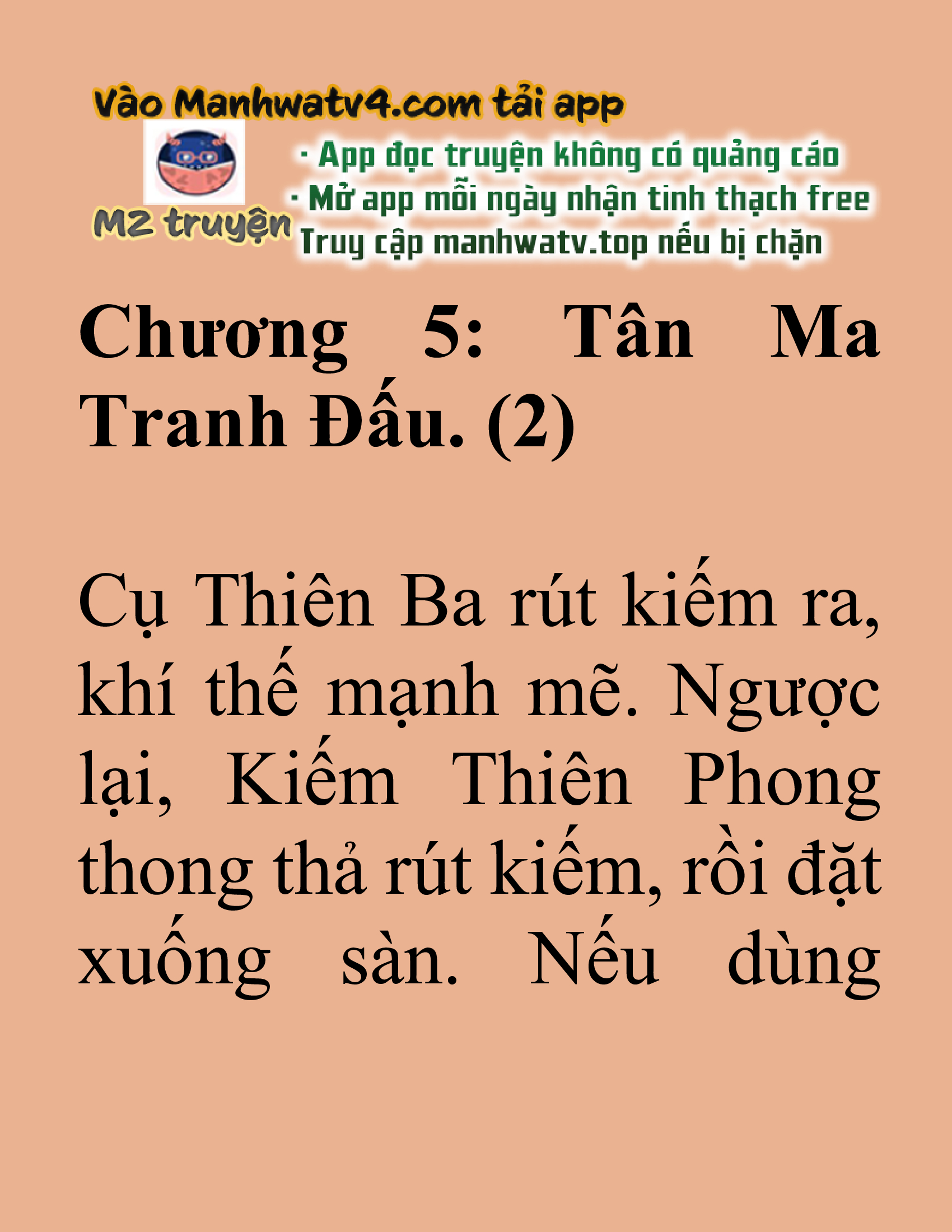 Đọc truyện SNVT[NOVEL] Tuyệt Thế Hồi Quy - Chương 5: Tân Ma Tranh Đấu