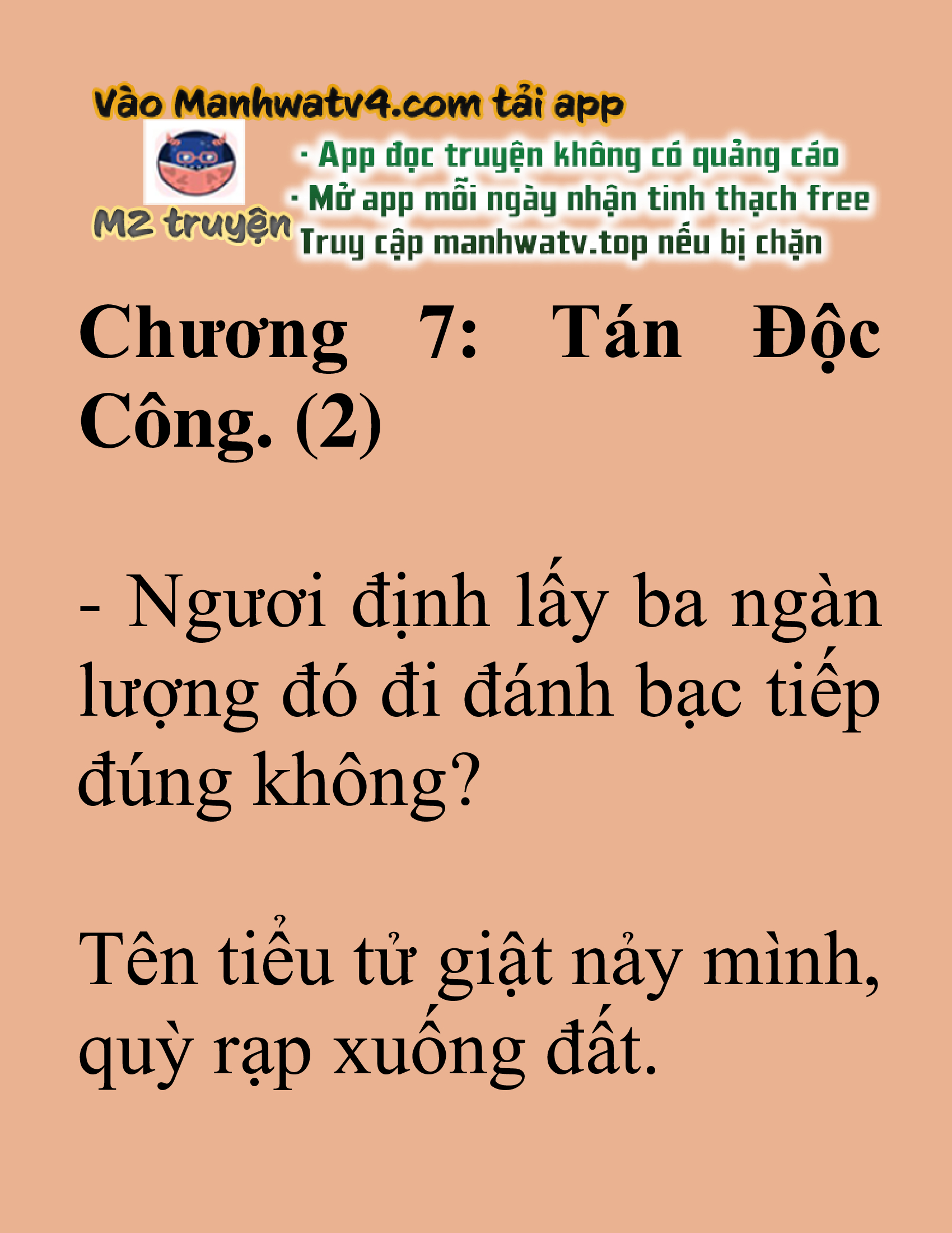 Đọc truyện SNVT[NOVEL] Tuyệt Thế Hồi Quy - Chương 7: Tán Độc Công